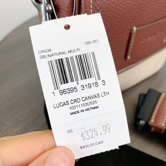 Coach CR236 Lucas Crossbody IN Natural Multi - Picture 10 of 10